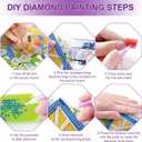 WUDWL Mystery Designs Diamond Painting Kits for Adults - DIY 5D Diamond Art Kits Full Drill Diamond Dots Paintings with Diamonds Gem Art and Crafts Home Decor