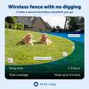 PetSafe Stay & Play Compact Wireless Pet Fence, No Wire Circular Boundary, Secure up to 3/4 Acre, No-Dig and Portable, for Dogs 5lbs and up, from Parent Company Invisible Fence Brand