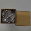 Pet Hair Memorial Necklace, 4PC Ashes Hair Memory Urn Memorial Pendant Necklace, Pet Cremation Memorial Jewelry for Women Men, Vial Necklace for Ashes (Transparent)