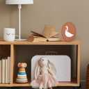 2Pack 3D Wooden Goose Wall Decor 5.91x7.87in With Stand, Goose Nursery Decor With Hook Vintage One Silly Goose Wall Art With Real Pink Bow Boho Silly Goose Decor For Kids Room For Bedroom Decors
