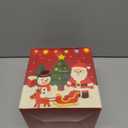 2025 Kids Box  DIY Christmas Organizer Bucket with Stickers & Mini Toys, Fidget Toy Pack, Multi-Item Fidget Toys, Creative Holiday Craft Kit for Girls Boys, Santa & Snowman Storage Bucket for Kids