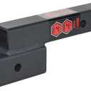 TOPTOW Trailer Receiver Hitch Extender Adapter 2" Drop/Riser, 7" and 9" Extension Length, 2" Shank, 7500lbs Towing Capacity, Matte Black