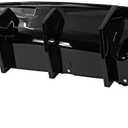 Fit 2020-2023 Dodge Charger Widebody Rear Diffuser Gloss Black-V2 Style | IKON MOTORSPORTS, IKON Rear Bumper Lip with 4 Shark Fins Part Gloss Black PP, 2021