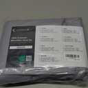 LuxClub 4 PC Queen Sheet Set, Queen Size, Deep Pockets 18" Wrinkle Free Cooling Bed Sheets Machine Washable Hotel Bedding Silky Soft - Light Grey Queen