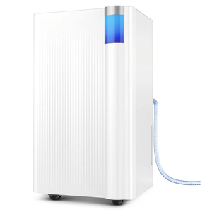 2500 Sq.Ft Dehumidifier for Basement with Drain Hose, 34 Pints Dehumidifiers for Home Large Room Bathroom Bedroom,3 Modes, Adjustable Humidity Control, Timer, Auto Defrost, Sleep Mode