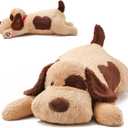 Brown Dog Weighted Stuffed Animals, 30 Inch 5.5 lbs Weighted Plush Animals, Soft Big Puppy Plush Pillow Toy, Gifts for Kids, Boys and Girls Adults (30" 5.5lbs) (Large) 1 Pc
