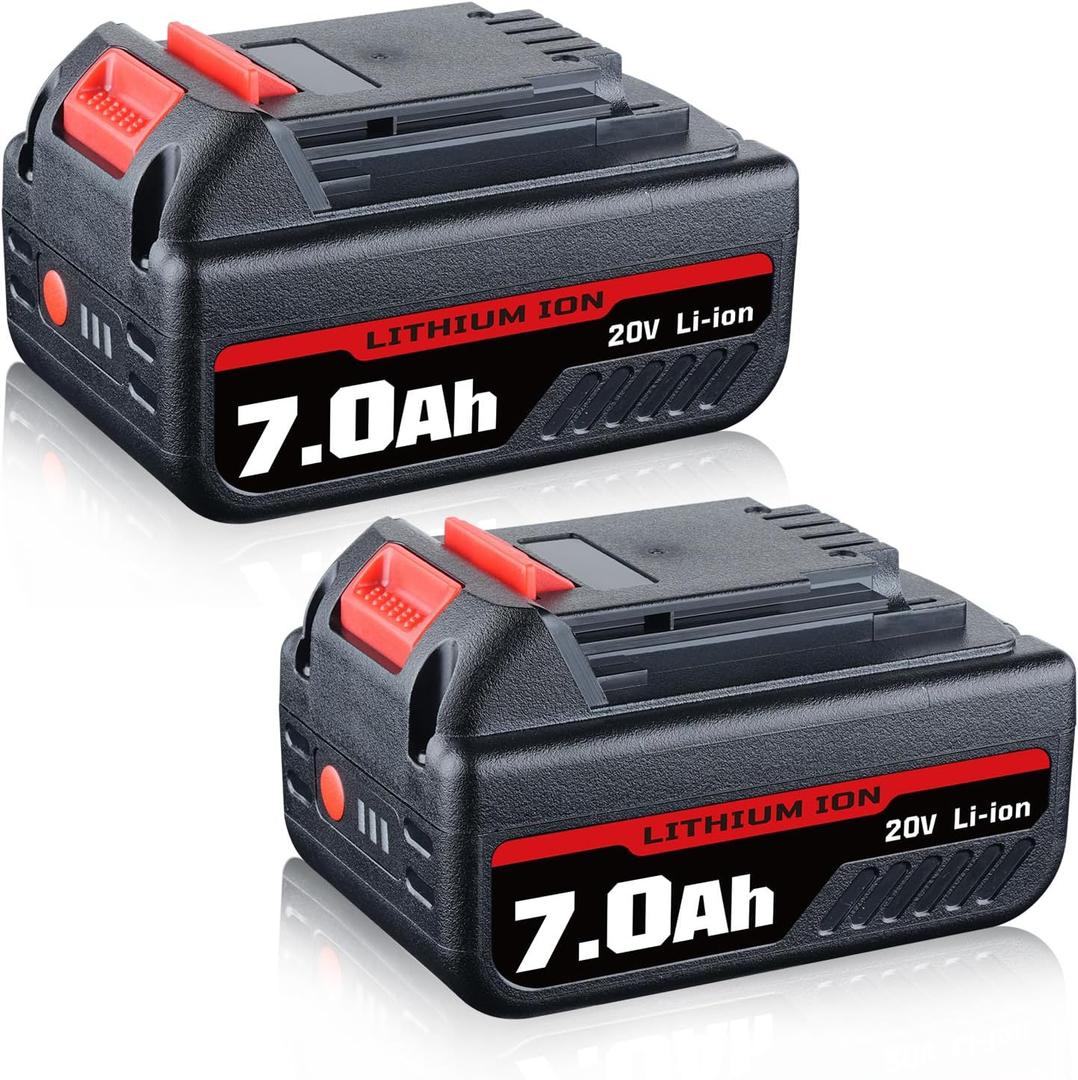 2Pack Lithium LB2X4020 7.0Ah 20V MAX Replacement for Black and Decker 20V Battery LBXR20 LBXR20-OPE LB20 LBX20 LBX4020 LB2X4020