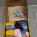 Crochetta Crochet Kit for Beginners Adults - Complete Starter Set with Crochet Hooks, Scissors, Stitch Markers + 12-Colored Yarn 22-25 Yards (10g) per Color