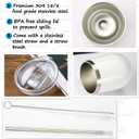 PFL Wedding Gifts for Maid of Honor From Bride -Bachelorette Party Gifts-Bridal Shower Bridesmaids Best Friends Sister -12oz Women Monogrammed Wine Tumbler Coffee Mug Cup Glass -Initial Letter S