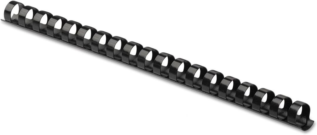 Fellowes Plastic Binding Comb 3/8" Black, 100Pack