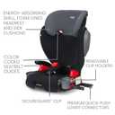 Britax Highpoint Backless Belt-Positioning Booster Seat, SafeWash Black Ombre. Mfd 12/18/2025