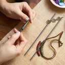 2 x Homoyoyo 4pcs 2462F High Temp Tungsten Wire for Ceramics Kiln Safe Jewelry Firing Tool High for Pottery Tungsten Tools Metal Coil