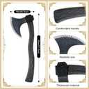 2pcs Plastic Viking Axe Costume Props,Fake Axe for Children Adult Halloween Party Role-Play Dress Up Weapon Accessories