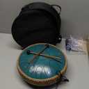 BETESINE 13-Inch 15-Note Steel Tongue Drum  C Major  Handpan Steel Drum for Meditation, Yoga & Relaxation  Includes Mallets, Music Book & Carry Bag (Malachite Green)