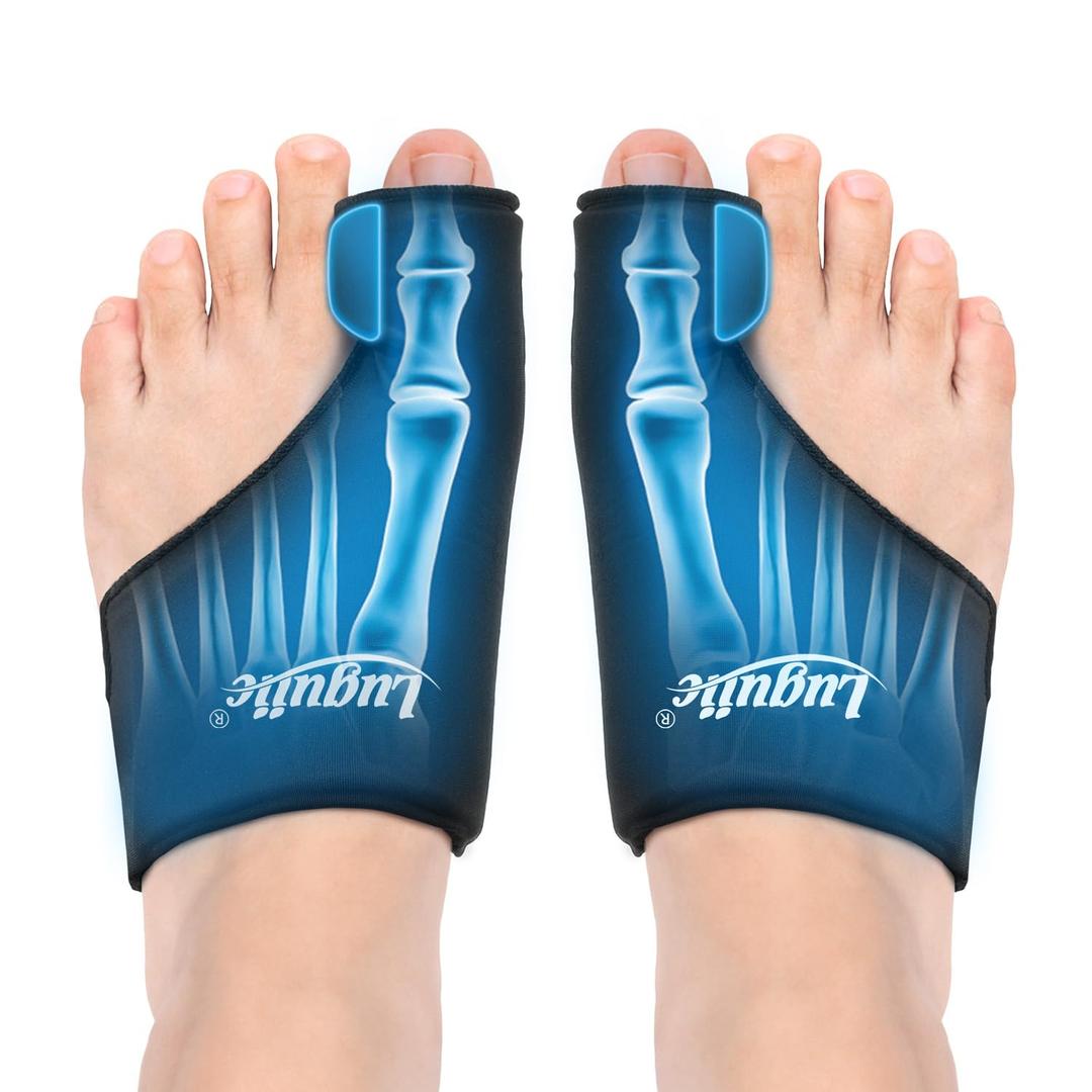 2-Pack Foot Ice Pack Wraps  Non-Slip Bunion Relief Socks with Hot & Cold Therapy for Gout, Swelling, Plantar Fasciitis, Hallux Valgus, and Sports Injuries