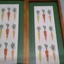 Framed Carrot Poster Canvas Print Art set of 2