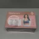 Momcozy M5 Smart APP Controlled Wearable Breast Pump, Hands-Free Wireless Electric Pump, 3 Modes 9 Suction Levels, BPA-Free, Portable Lightweight, 24mm Flange, 2-Pack Cozy Red