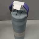 Stanley IceFlow Flip Straw 2.0 Water Bottle 24 oz | Built-In Straw for Travel and Sports | Lightweight and Leak Resistant | Insulated Stainless Steel | BPA-Free | Blue Cactus