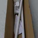 Curtain Rods No Drilling for Windows 30 to 45 Inches,5/8 Inch Diameter No Drill Small Curtain Rod Set with 3M Adhesive Brackets,Not Suitable for Painted Walls, White