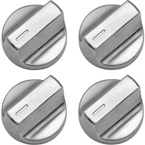 Upgraded W11517331 Stove Knob Replacement for Whirlpool, W10850027 W11117415 Electric Cooktop Burner Control Knobs Oven Knobs, Compatible with Whirlpool YWFE745H0FE0, WFE770H0FZ0, WFE745H0FS0-4PCS