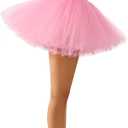 Spooktacular Creations Women Tutu Skirt Costume Adult Halloween Tutus for Halloween Costume Cosplay Party (Pink)