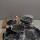 KIKCOIN 20 Pcs Pots and Pans Set Non Stick, Detachable Handle Cookware Sets Nonstick, Non Toxic Induction RV Kitchen Cooking Set with Removable Handles, Dishwasher/Oven Safe, Easy Clean (Black)