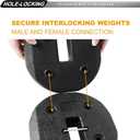 ABCCANOPY 40LBS Easy Canopy Weights Set of 4 with Lock Design for Wind Resistance, No Sliding, Stably Secure Tents, Canopies, and Umbrellas at Outdoor Events