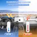 Sunsdrew Dash Cover for 2022-2025 2026 Toyota Tundra Dashboard Cover Mat for Tundra Accessories Sunshade Nonslip Mesh Protector No Glare
