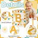 Here Comes the Son Baby Shower Decor Baby Boxes Banner Set, Boho Sun Baby Boxes With Letters for Baby Shower Blocks Sunshine Banner Party Decorations