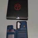 Vinich for Samsung Galaxy S24 Wallet Case with Card Holder, RFID Blocking Credit Slots Kickstand Shockproof Phone Cover Fit for Galaxy S24 6.2" Blue