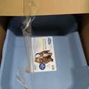 KittyGoHere Senior Cat Litter Box 1 Pack, Large Blue Low Entrance Kitty Litter Box, Sized for Cats Comfort, Perfect for Senior and Arthritic Cats, Made in USA L