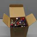 Wavwavw 59 Inches 4th of July Patriotic Garland Lighted Red White Blue Memorial Day Garland Artificial Star and Berry Lights Battery Operated 250th Anniversary Decor for Home Mantle Fireplace Table