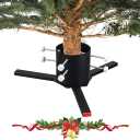 Christmas Tree Stand for 9-12 FT Live Trees, Heavy Duty Metal Base for 0-7" Dia. Fresh Cut Trunk, Folding Xmas Holder for Holiday Decor