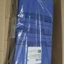 ECR4Kids Everyday Folding Rest Mat, 4-Section, 1in, Classroom Furniture, Blue/Grey