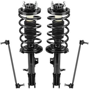 Front Strut Assembly & Sway Bar Links for 2005-2012 Ford Escape, 2005-2011 Mazda Tribute, Mercury Mariner, Shock Absorber & w/Coil Spring Replace 171594 171593 4PCS (05-11 - Front Struts w/ Sway Bar)