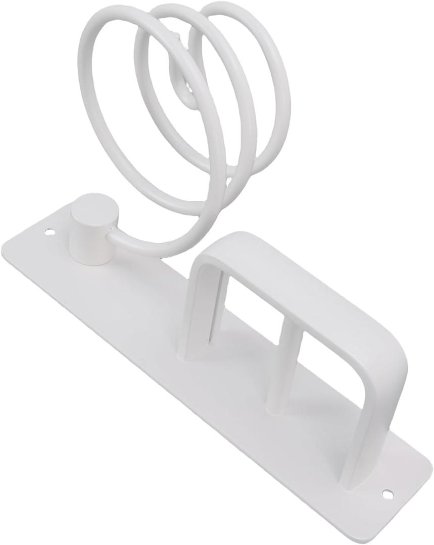 Rengue Hair Dryer Holder, Aerospace Aluminum Heat Tool Organizer with 3 Compartments for RV Bathroom Use