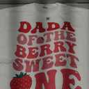 Dada of The Berry Sweet One Strawberry First Birthday T-Shirt, Medium