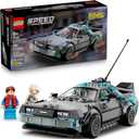 LEGO Speed Champions Time Machine from Back to The Future Building Toy for Kids - Pretend Play & Display Car Toy W/2 Build Modes for Boys & Girls, Ages 9+ - Gift Ideas for Birthdays & Fans