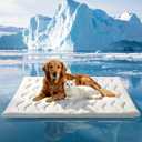 Dog Cooling Mat, Q-MAX>0.4 Reversible Kennel Mat (Cool & Warm), Dog Crate Pad Indoor & Outdoor, Portable Waterproof Washable All-Season Pet Bed Mat 36"23"