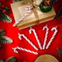 Sotiff Christmas Candy Canes Ornaments Plastic Glitter Candy Cane Christmas Tree Hanging Decorations for Holiday Party Favors (Pink and White,36pcs)