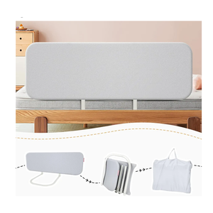 Q-MIULIKE Baby Bed Rail for Toddlers Portable Foldable Travel Toddler Bed Rails Easy to Install 27 Height Adjustable (Grey 70.8 Inch, 1 Piece) Suitable for Full King Queen Twin Bed Sizes