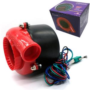 Car Turbo Whistle, Exhaust Muffler, Universal Turbo Whistle, Turbo Sound Exhaust Muffler Pipe Whistle Car Roar Make (Red Black)