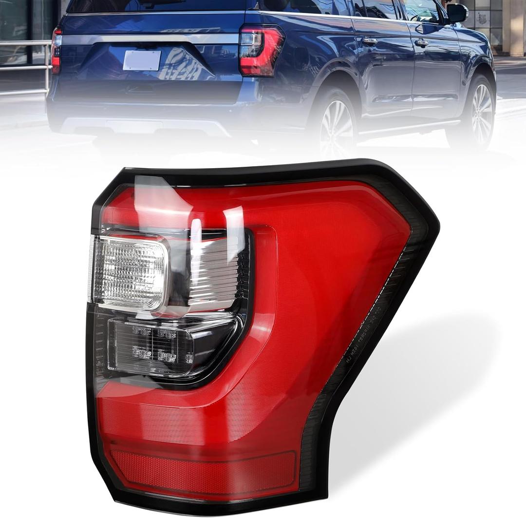 Tail Light LED Rear Lamp for Ford Expedition 2018-2021 Replace Right Passenger Side Tail light lamp with Wire Harness and Bulbs