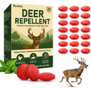 Powerful Deer Repellent Balls, Pest Repellent 24-Pack Deer Repellent for Garden & Outdoor Use, Natural Peppermint Oil Deer Deterrent to Keep Deer Away from Garden, Yard