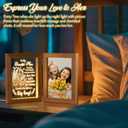 2 x Tiblue Mother's Day Gift from Daughter Son, Mother Daughter Picture Frame & Acrylic Plaque with Night Light, Mother-in-Law Gifts from Daughter-in-Law New Mom Gifts for Women