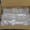 100 Pack Plastic Martini Glasses Disposable with Mini Silver Forks, 50 Pcs Forks and 50 Pcs 5oz Shrimp Cocktail Cups, Clear Disposable Cocktail Glasses for Wedding, Desserts and Appetizers (Clear)