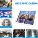 A4 Rechargeable Light Pad with Carry Bag, KOBAIBAN Wireless Magnetic Tracing Light Box, 5-Level Brightness LED Light Board, Cordless Battery Powered Light Drawing Table for DIY Diamond Painting(White)