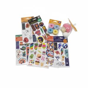 2 Set Squishy Pink and Purple Mushroom Fidget toys, 7 Pack Fidget stickers