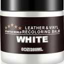 STARTSO WORLD Leather Recoloring Balm - Repair Kit for White Furniture and Car Seats | Scratch Remover, Restores Faded Leather