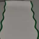 Hahafelt Scalloped Desk Mat Large Scalloped Piping Cute Desk Mat Aesthetic Preppy Table Pad Large Nonslip Pad with Edge Stitching Waterproof Gaming(Green,31.5 x 15.8 Inches)